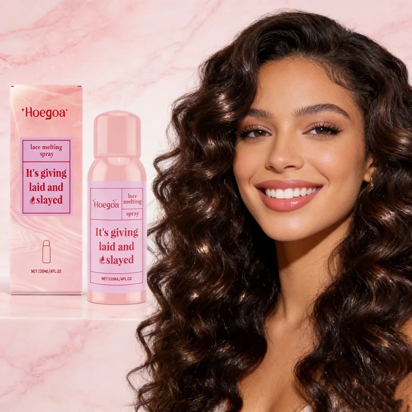 HOEGOA Lace Front Wig Adhesive Spray 120ml – Strong Hold