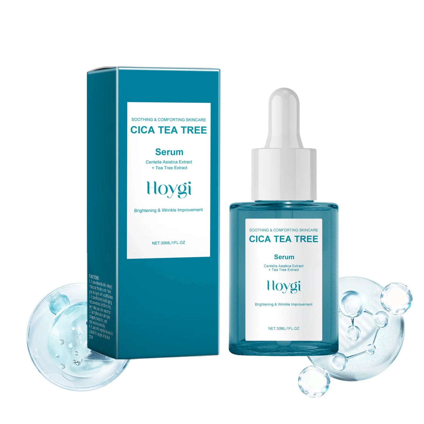 Centella Asiatica Serum Soothing Calming Repair Sensitive Skin Dryness Improve Rosacea Shrink Pores Moisturizing Facial Essence Peaceful Pleasures Health and Wellness 30ml Boxed