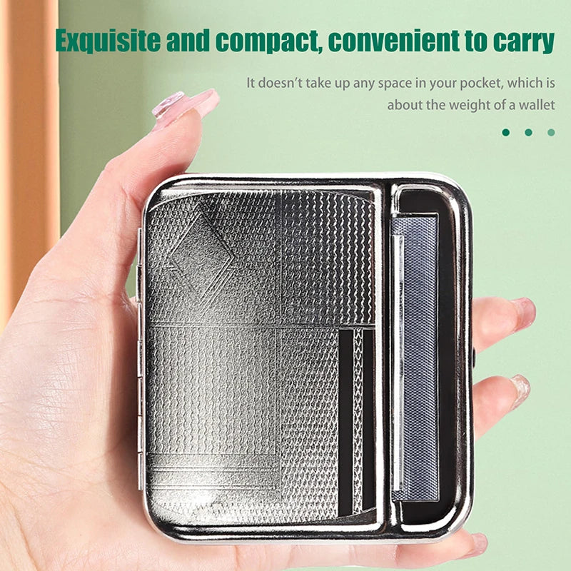 Cigarette Rolling Machine Box Case Automatic 70 MM Rolling Paper Tobacco Roller Rolling Machine Cigarette Maker Tobacco Smoking Peaceful Pleasures Health and Wellness