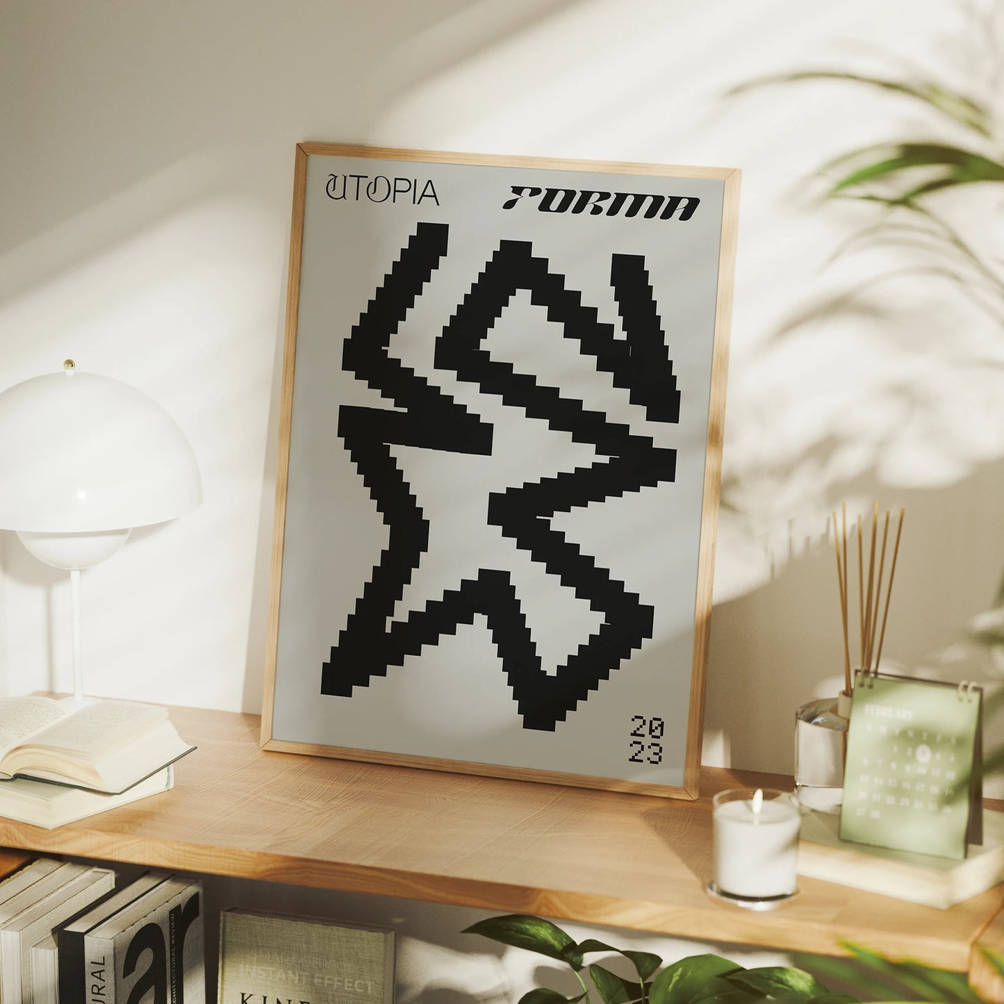 Modern Minimalist Canvas Wall Art Print | Living Room Decor