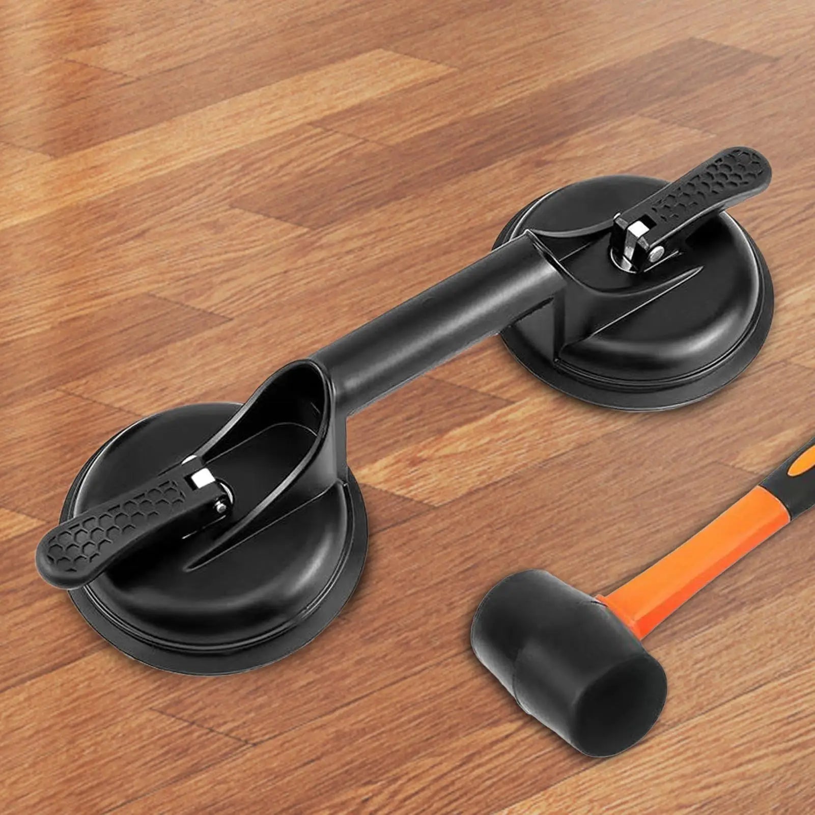 Floor Gap Fixer Tool, Heavy Duty Suction Cup Puller for Laminate Flooring Installation, Cabinet, Shower Panel & Drywall Lifting Peaceful Pleasures Health and Wellness