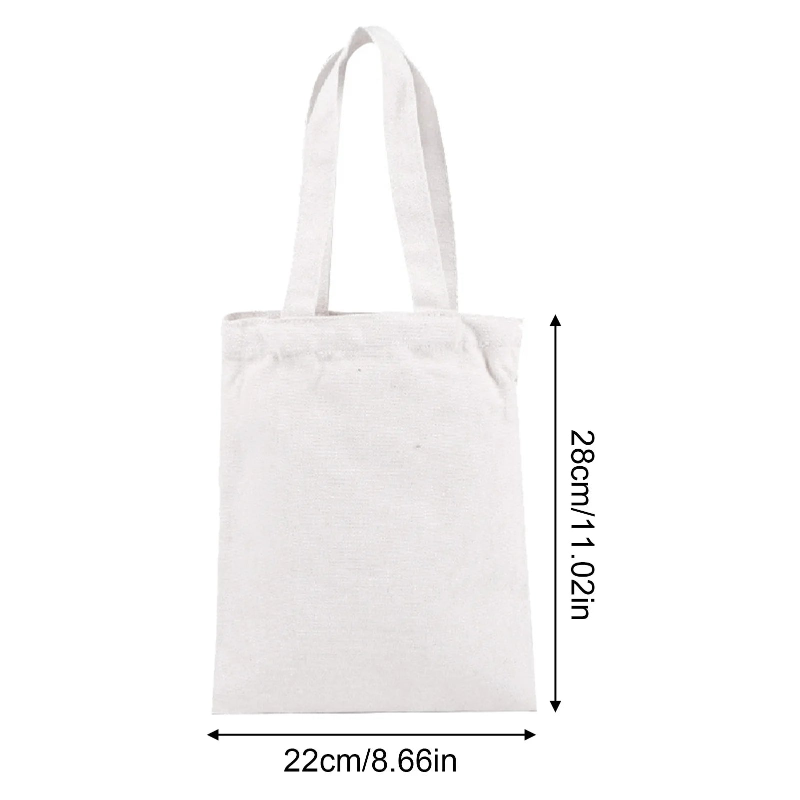 Blank Cotton Canvas Bag Unprinted Plain Tote Bags for DIY Customization Neutral Natural Fabric Pouches Peaceful Pleasures Health and Wellness