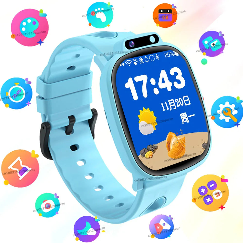 Kids Smart Game Watch HD Touch Screen 18 Games Camera Alarm Clock