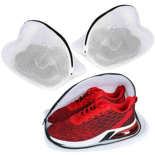 Mesh Shoe Laundry Bags with Zip Closure – Set of 3 Mesh Laundry Bag Peaceful Pleasures Health and Wellness
