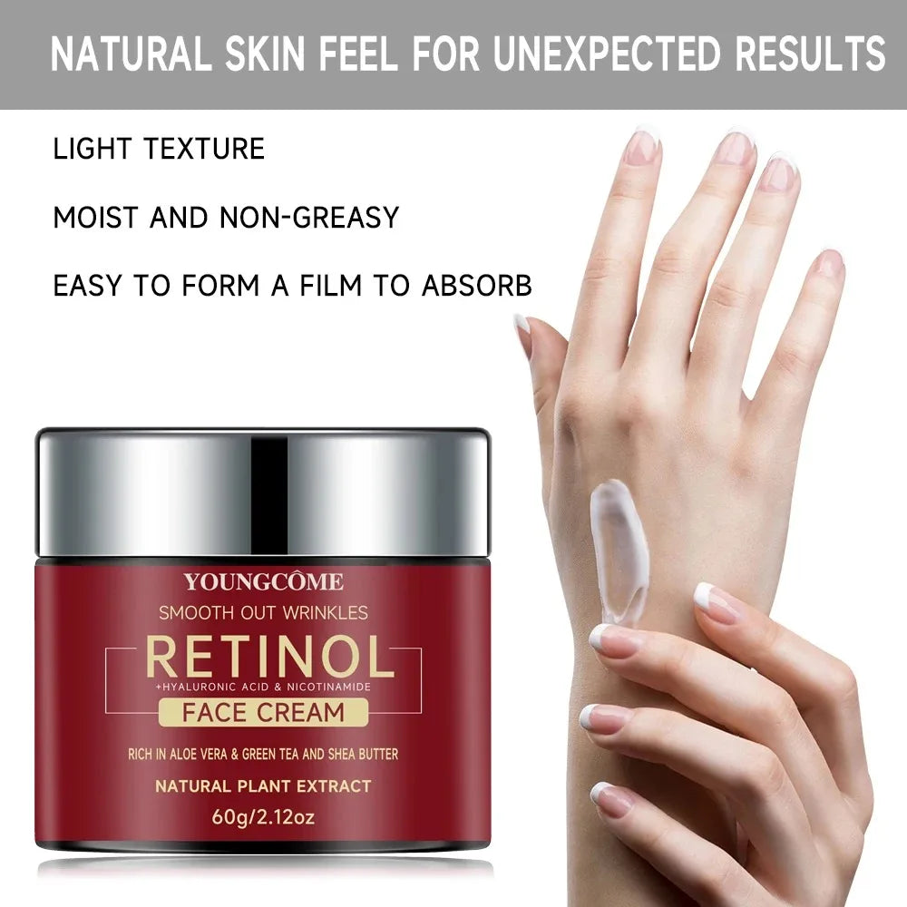 1/3PCS Retinol Lifting Firming Cream Repairing Moisturizing Nourishing Cream Brightening Skin Facial Anti-Aging Face Skin Care Peaceful Pleasures Health and Wellness