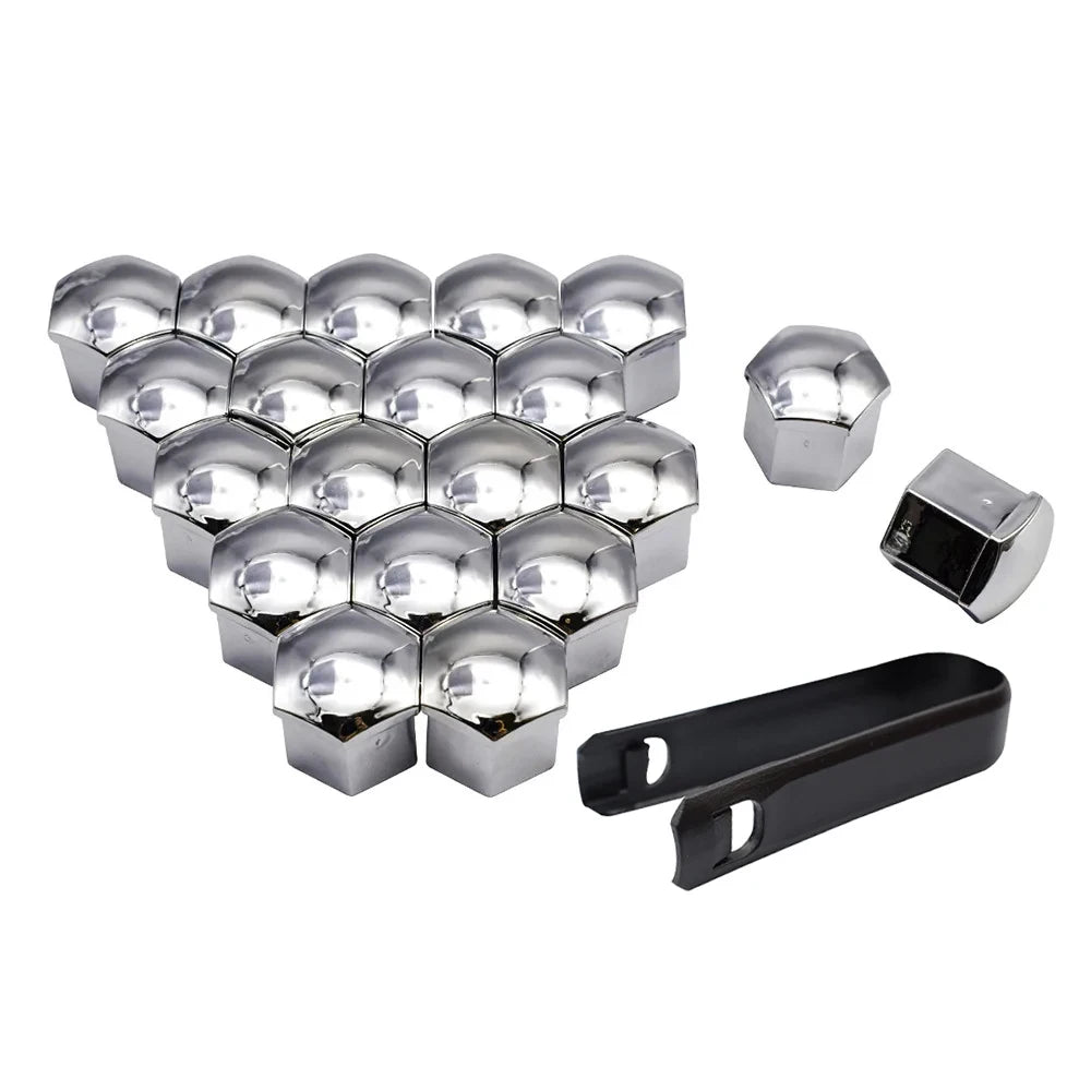 17/19/21mm Wheel Nut Caps – Rust-Proof Bolt Covers 20 Pack