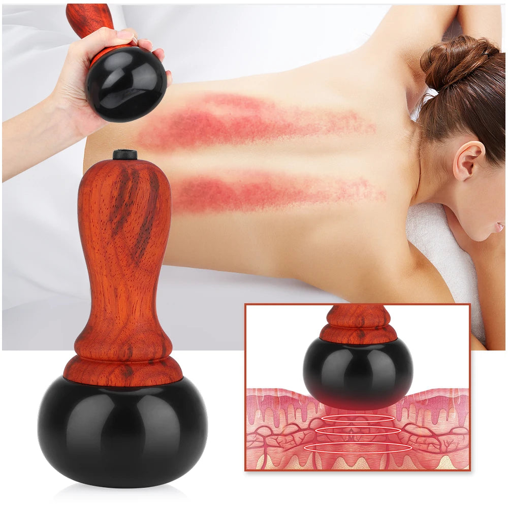 Bianstone Warming Moxibustion Instrument Hot Compress Tuina Tai Chi Ball Home Meridian Hot Stone Guasha Facial Massager 220V Peaceful Pleasures Health and Wellness
