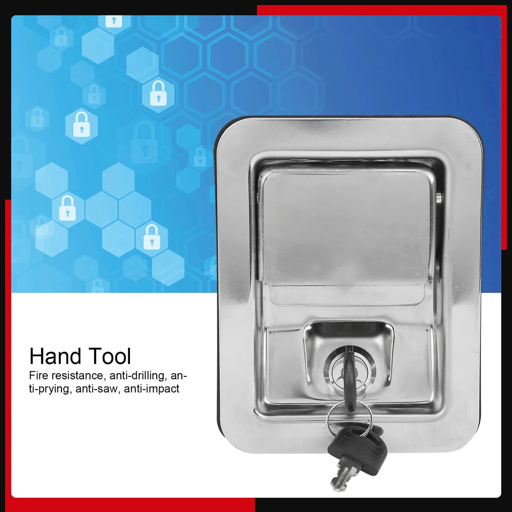 304 Stainless Steel Handle Lock Keys Paddle Latch Unit Construction