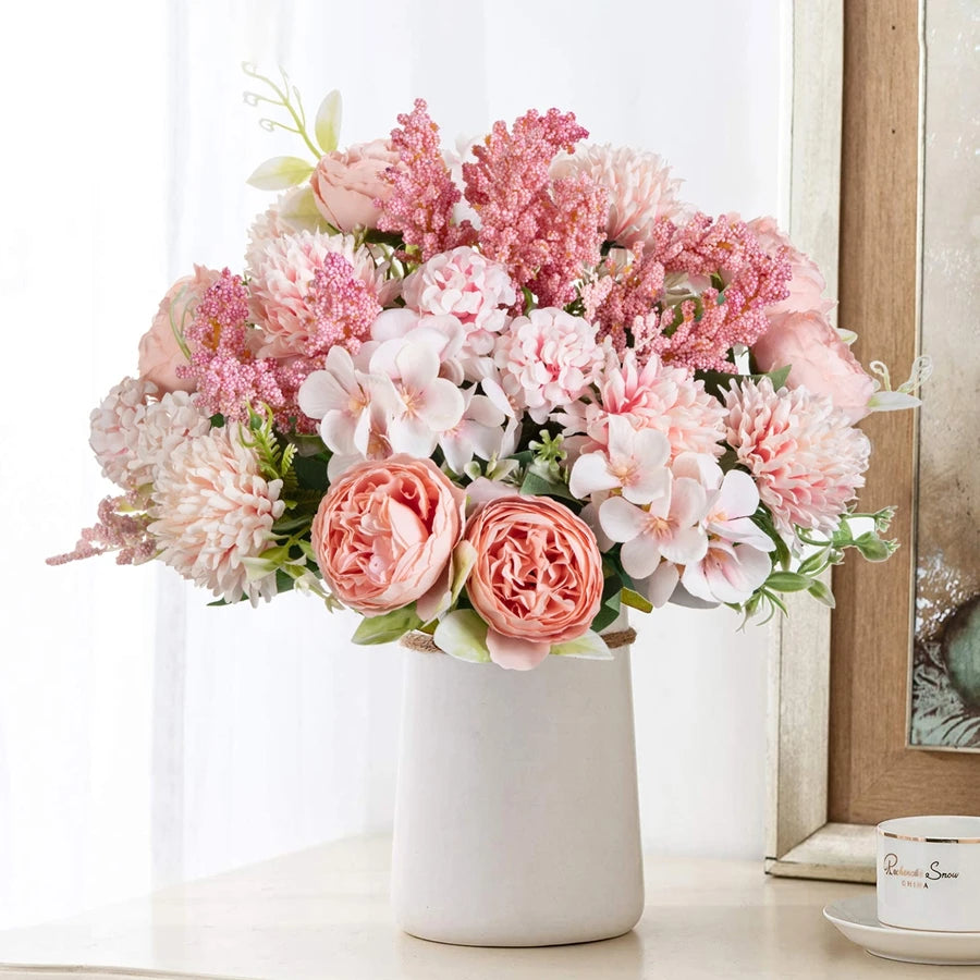 Artificial Silk Peony Ball Bouquet | Wedding & Home Decor