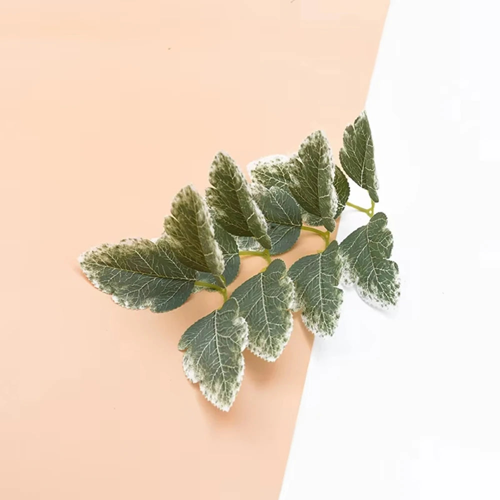 50/100 Pcs Artificial Silk Green Leaves – Wedding & Home Décor