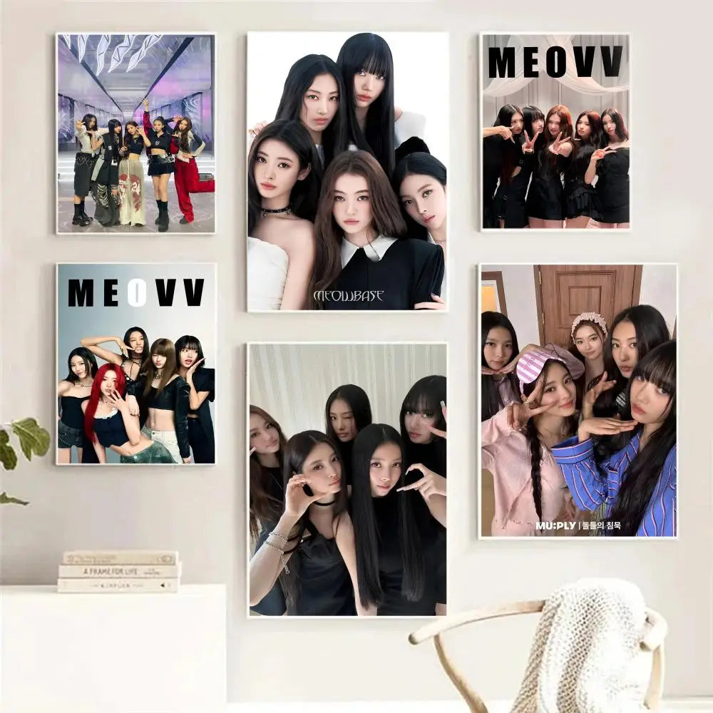 Kpop M-meovv HD Waterproof Self-Adhesive Wall Art Poster Wall Art Poster Peaceful Pleasures Health and Wellness