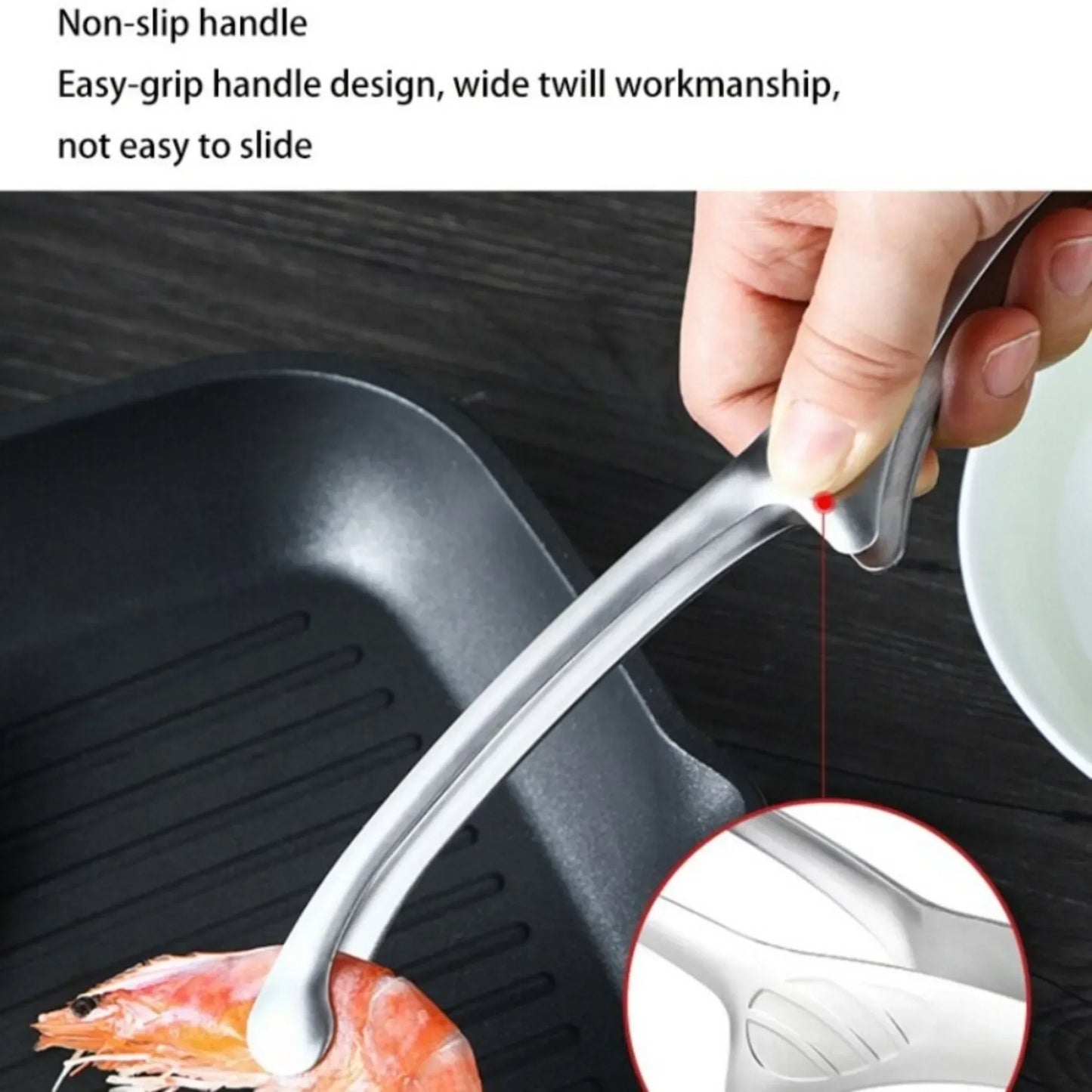 304 Stainless Steel Food Tongs Long Handle Non-Slip Barbecue Tongs Steak Tongs Kitchen Cooking Tools kitchen accessories Peaceful Pleasures Health and Wellness