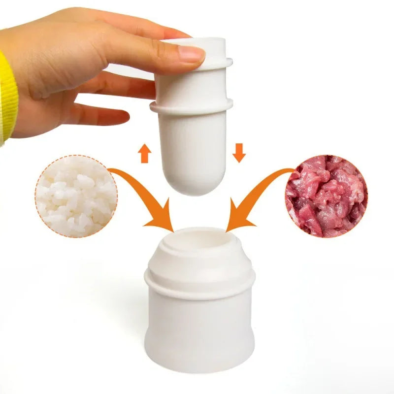 DIY Rice Ball /Sushi Maker Mold Tool Manufacture of Rice Balls Gourmet Molds Cone and Round Rice Ball Maker Kitchen Gadget Set Peaceful Pleasures Health and Wellness