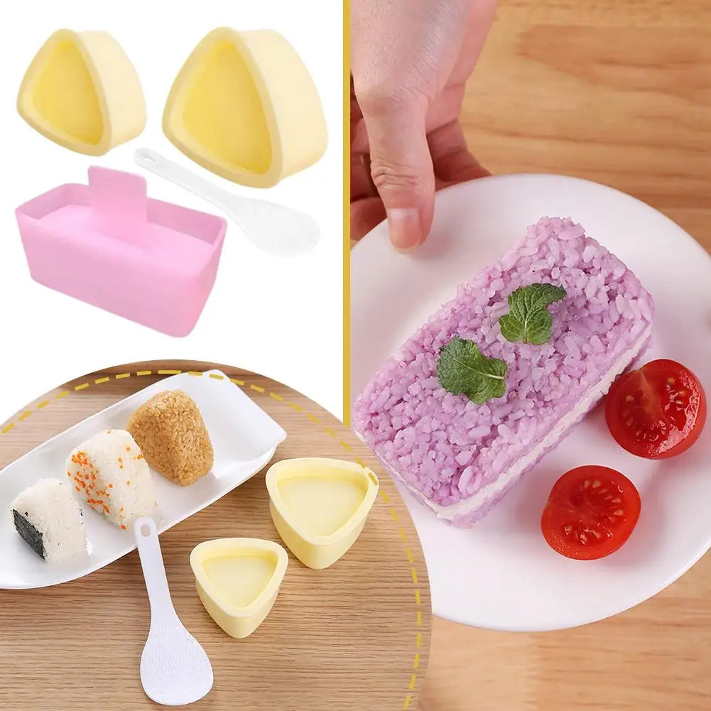 3PCS New Kitchen DIY Sushi Mold Rice Ball Food Press Sushi Maker Mold Japanese HomeBento Accessories Tools Peaceful Pleasures Health and Wellness