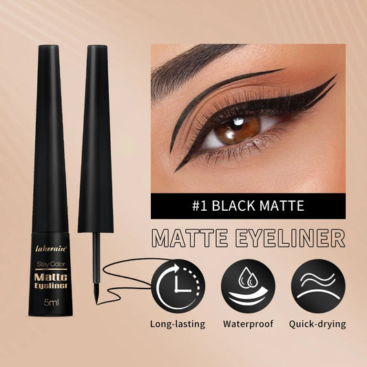 Waterproof Eyeliner Pen Matte Liquid Eyeliner 17H Long Wear Sweat Proof Smudgeproof Stain-free Ultra-fine Liquid Cosmetics Peaceful Pleasures Health and Wellness