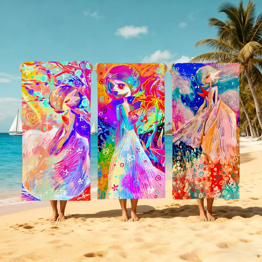 Quick-Dry Beach Towel | Soft & Absorbent – Travel, Gym, Camping Quick-Dry Beach Towel Peaceful Pleasures Health and Wellness