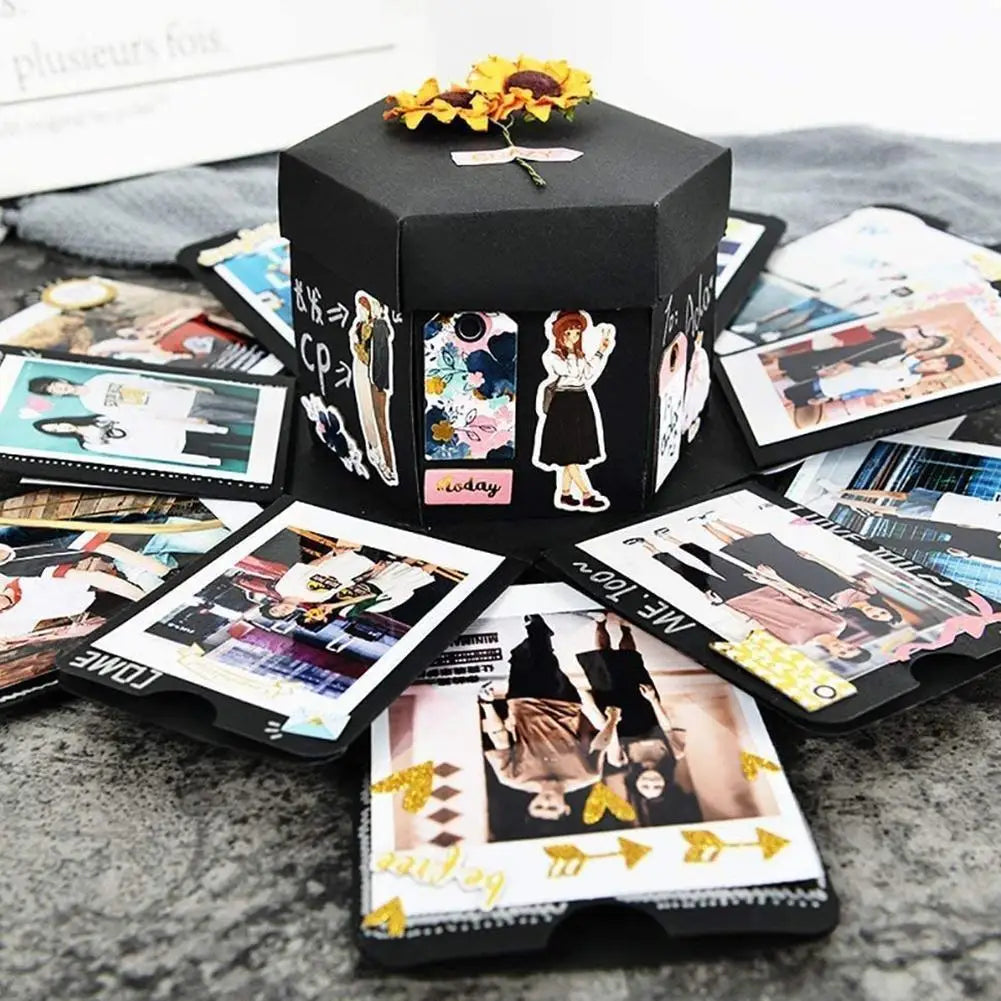 DIY Explosion Photo Album Gift Box – Scrapbook Surprise