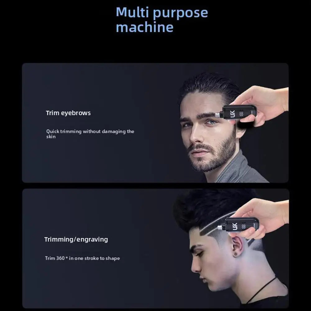 USB Rechargeable Electric Nose & Ear Hair Trimmer – Painless One-Button Grooming for Men, Eyebrow & Nose Trimmer with Dust Cover Peaceful Pleasures Health and Wellness