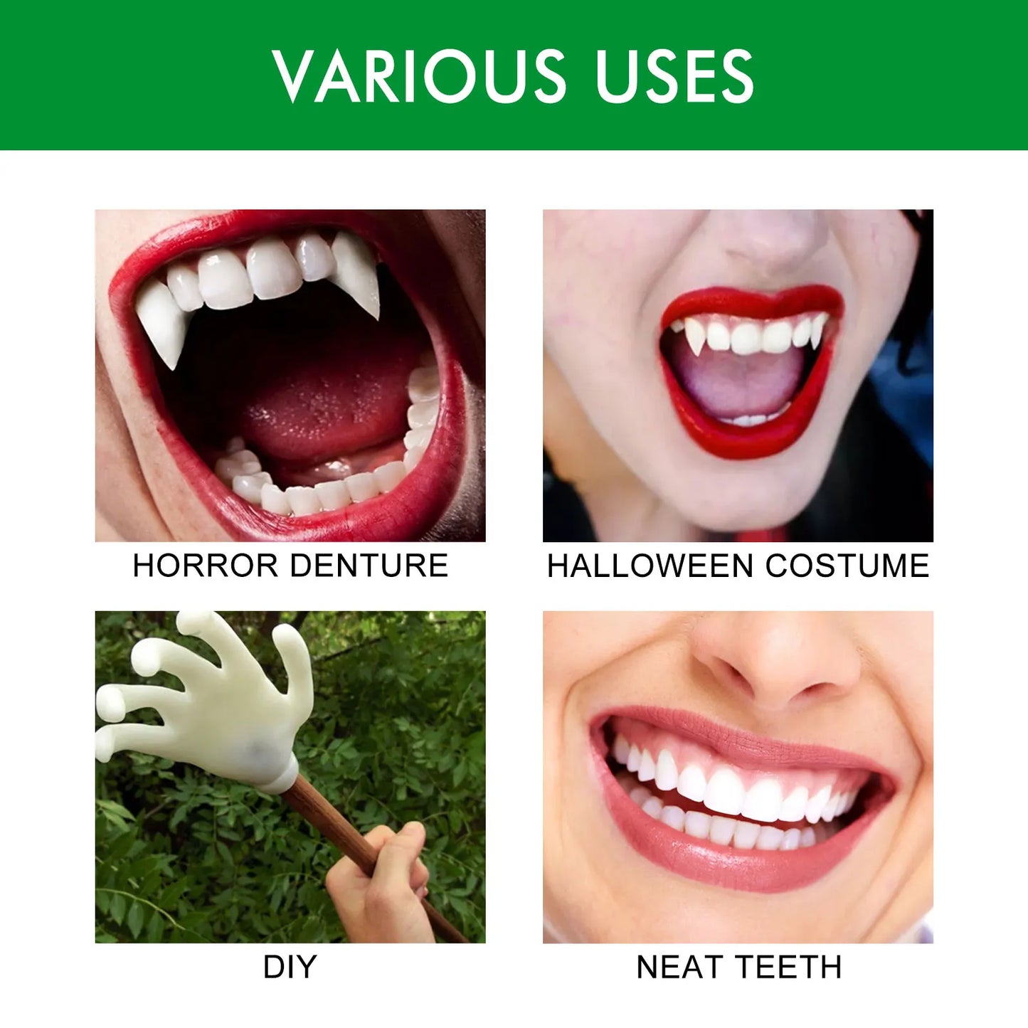 Moldable Temporary Tooth Kit – Gap Filler & Cosplay Teeth