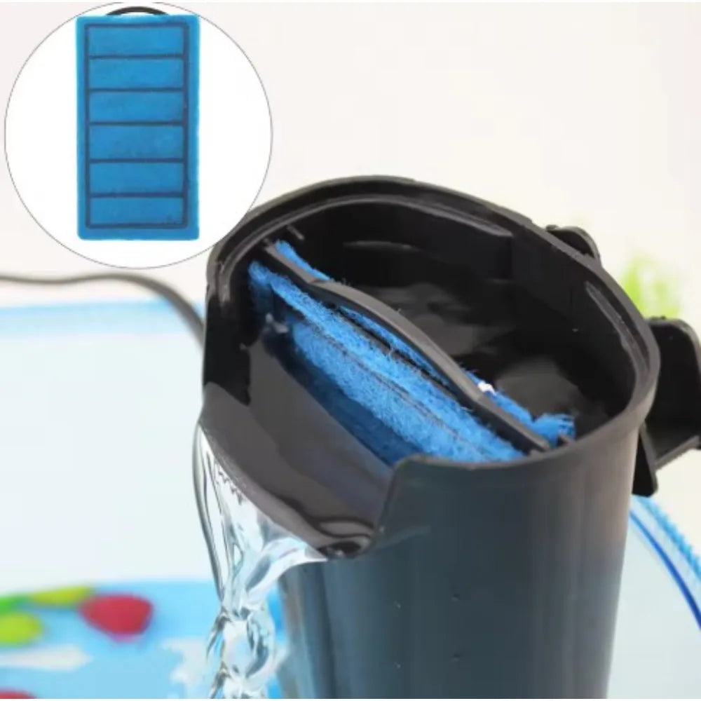 2-Pack Aquarium Hanging Filter Sponge & Carbon Plate 3W/5W