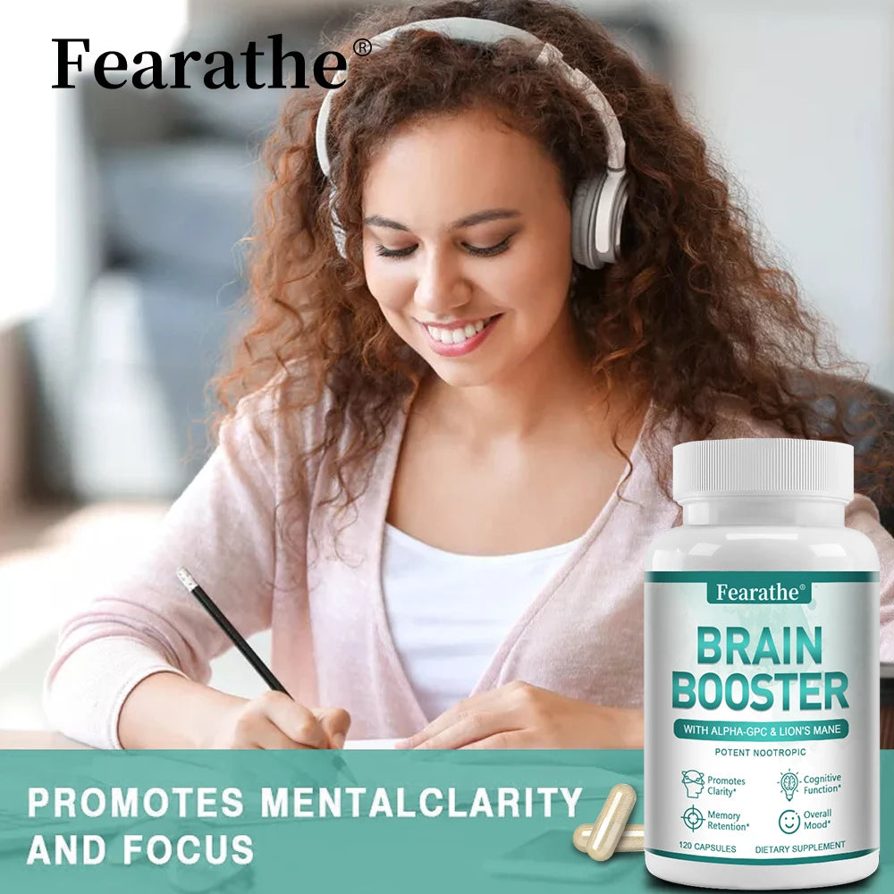 Lion's Mane Mushroom - Enhance Brain Function, Improve Memory & Cognition, Improve Mood, and Sleep Health - 120 Capsules Peaceful Pleasures Health and Wellness