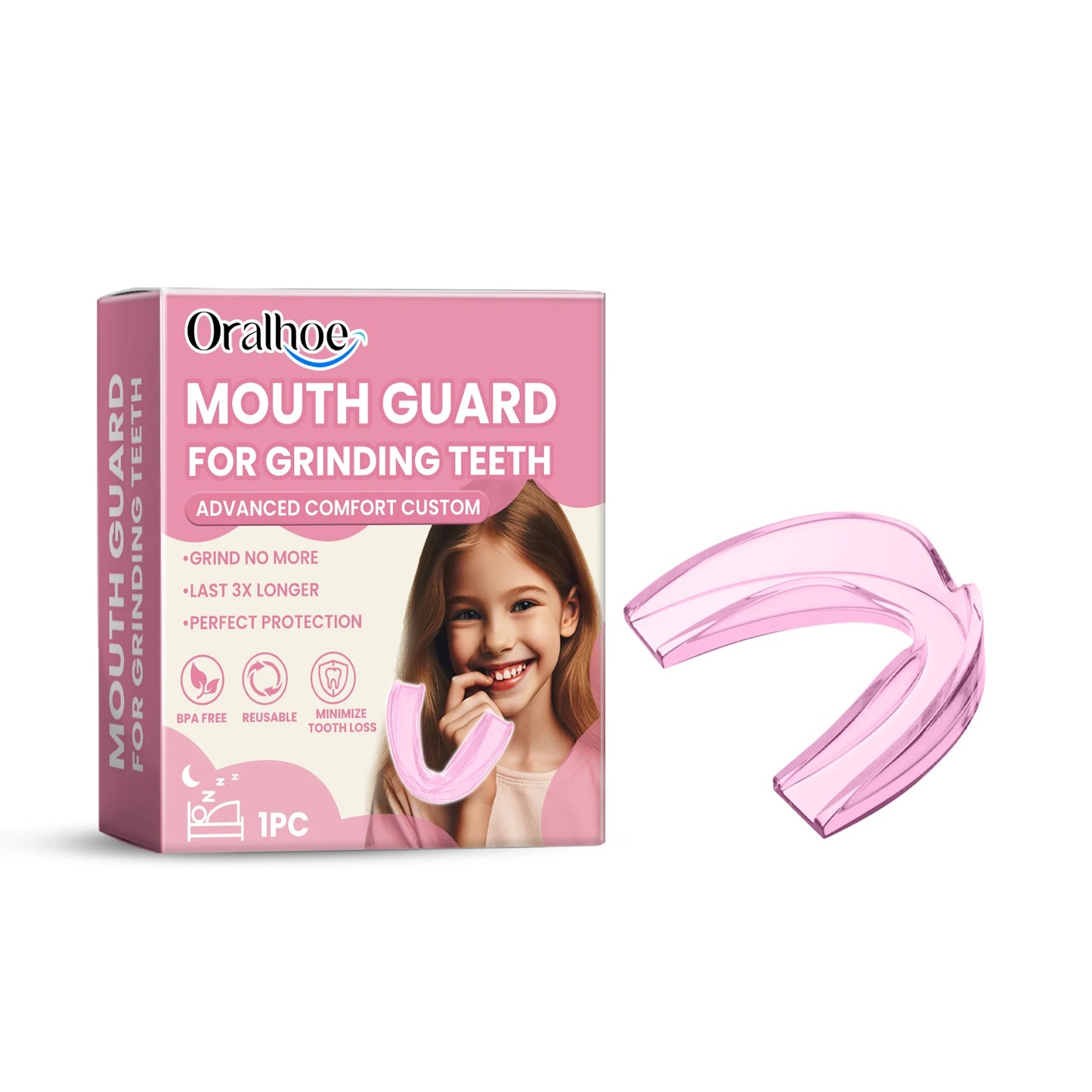 Kids Anti-Bruxism Night Guard | BPA-Free Silicone Teeth Protector