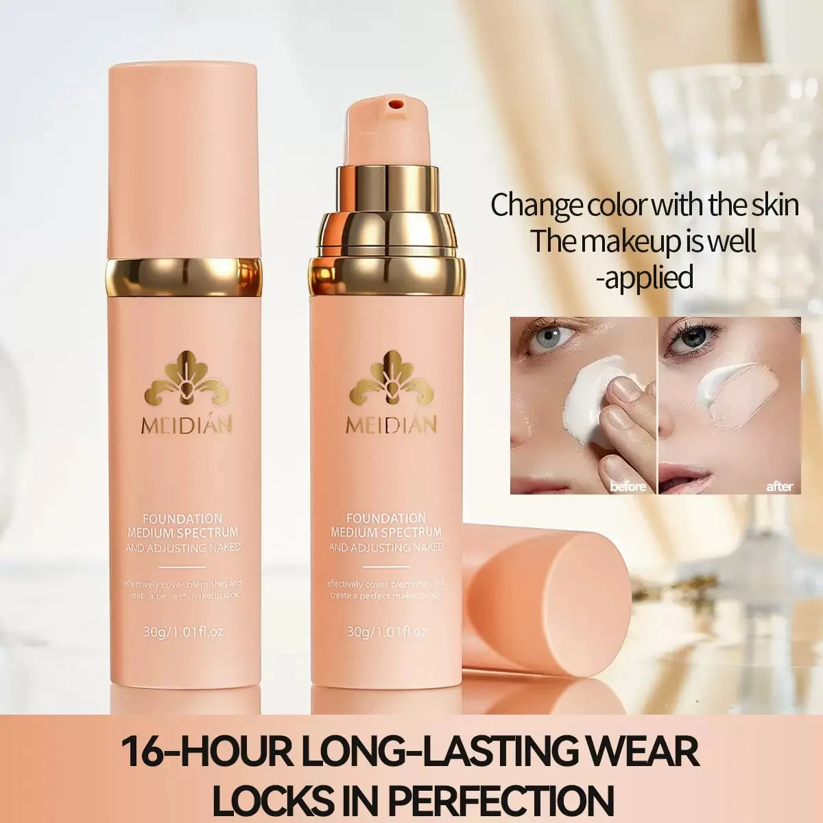 4-in-1 Color Changing Foundation SPF 50 – Matte & Hydrating