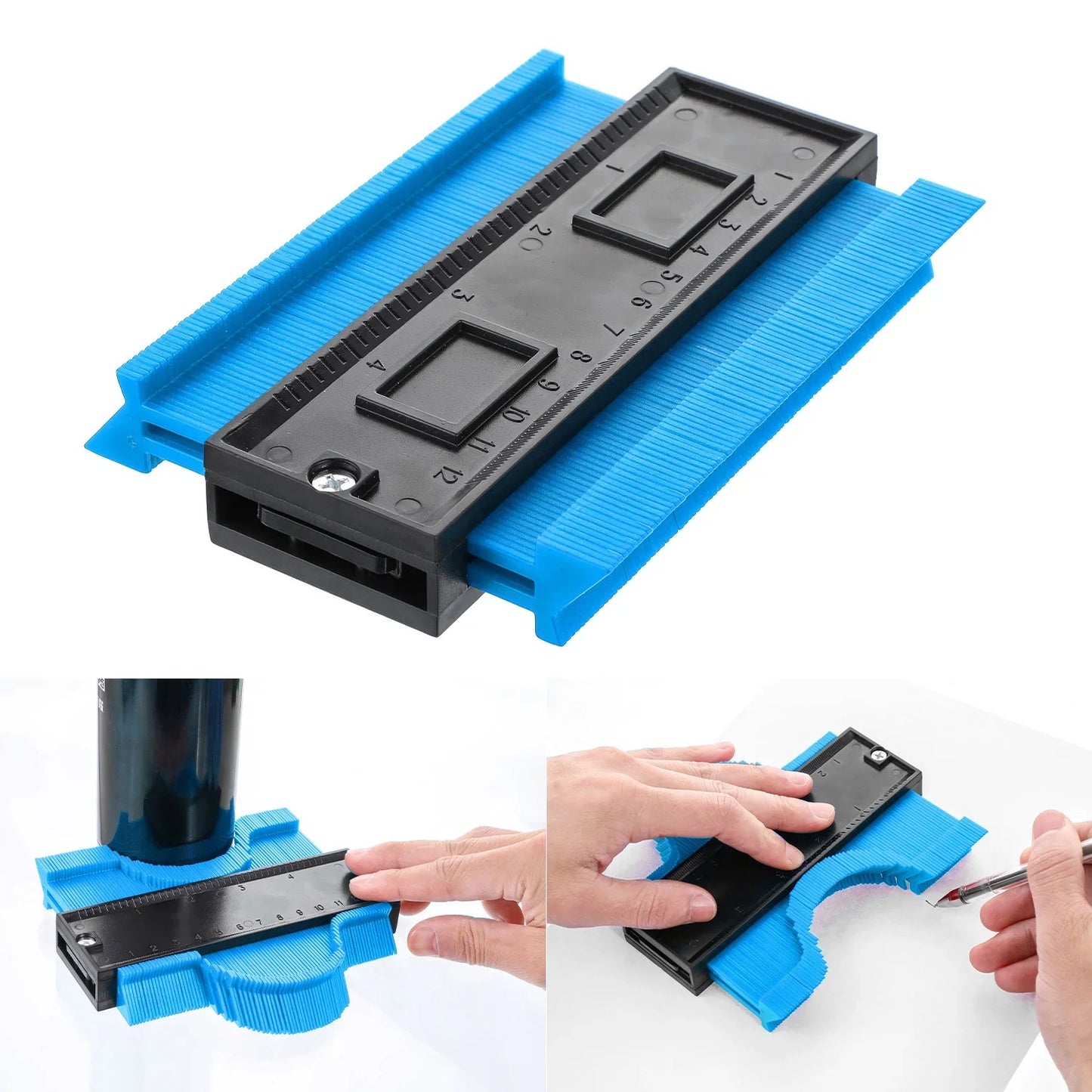 Contour Gauge Duplicator – Profile Measuring Tool for Tile & Wood Peaceful Pleasures Health and Wellness