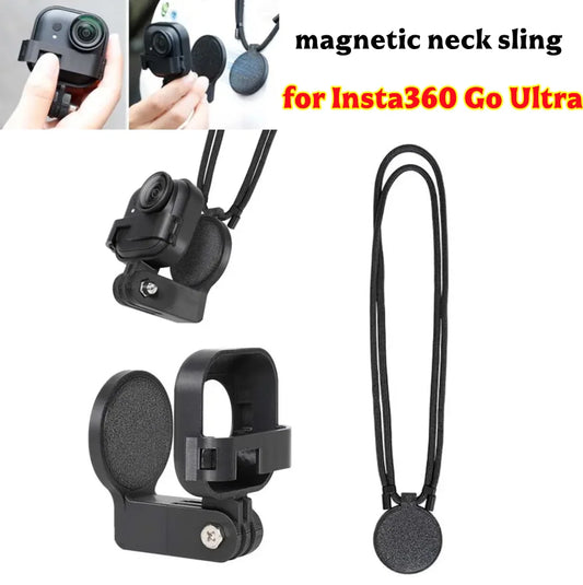 Magnetic Neck Mount for Insta360 GO Ultra | POV Vlog Holder Camera Neck Mount Oasis Select
