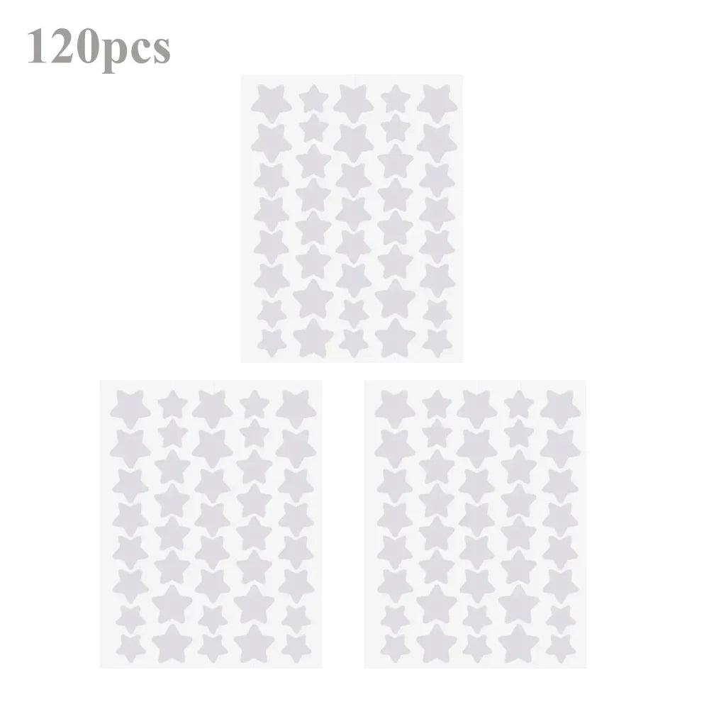 Star-Shaped Colorful Pimple Patches – Invisible Acne Cover 40–120pc