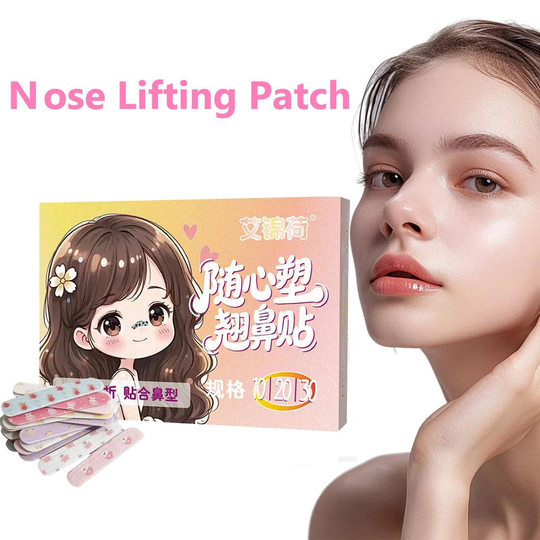 Self-Adhesive Nose Shaping Strips – Memory Foam Nose Corrector Peaceful Pleasures Health and Wellness