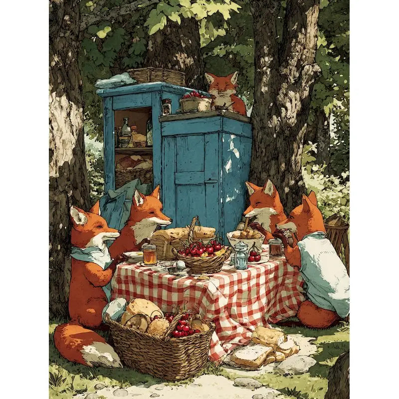 Unframed Cartoon Canvas Wall Art Print | Modern Home Decor