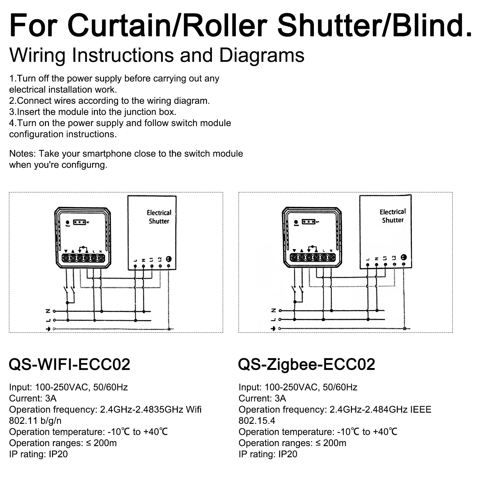 Tuya WiFi/ZIGBEE Smart Curtain Module Blinds Motor Home Intelligent Appliance Mobilephone APP Remotely Control Curtain Peaceful Pleasures Health and Wellness