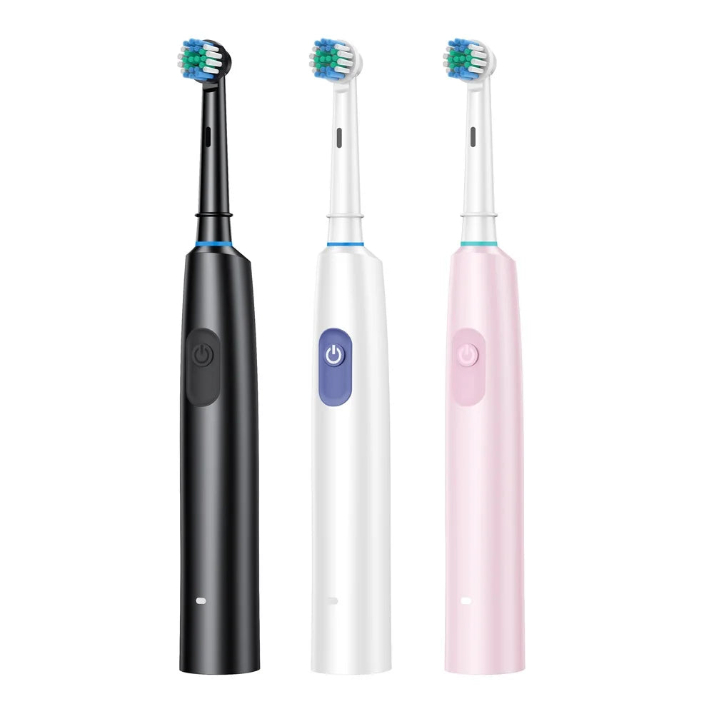 HOMEFISH Bestselling 5-Speed Rotating Electric Toothbrush 360° Rotating Soft Bristle Head Waterproof Sonic Rechargeable Peaceful Pleasures Health and Wellness