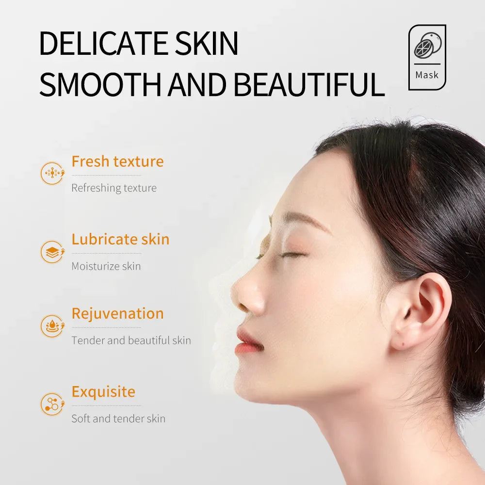 Vitamin C Brightening Facial Mask – Moisturizing & Glow Boost
