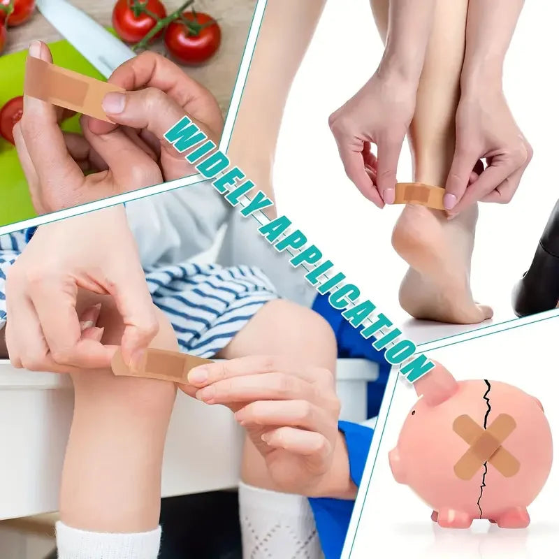 40PCS /Set Bandage Collection - Waterproof,Breathable,Assorted Sizes,Fingertip, Adhesive,Bulk Pack for First Aid,Wound Care Peaceful Pleasures Health and Wellness