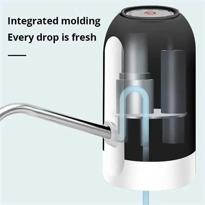 USB Water Dispenser Waterer Drink Items Automatic Manual Pump Rechargeable Electric Kitchen. Bottle Dispensing Drinkware Carboy Peaceful Pleasures Health and Wellness