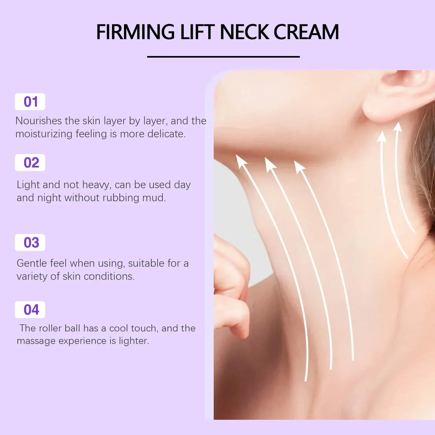 Jaysuing Neck Firming Roller Cream – Anti-Wrinkle Lifting 120g