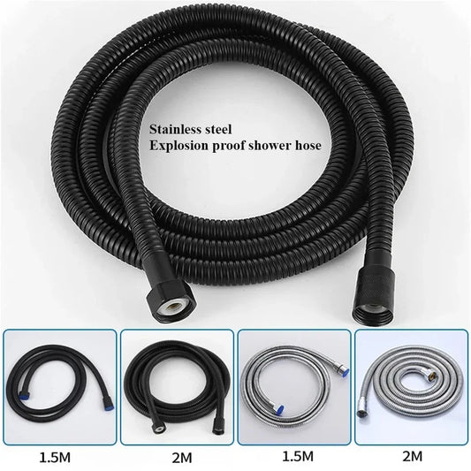 SUS 304 Flexible Shower Hose – Stainless Steel 1.5m & 2m Shower Hose Peaceful Pleasures Health and Wellness