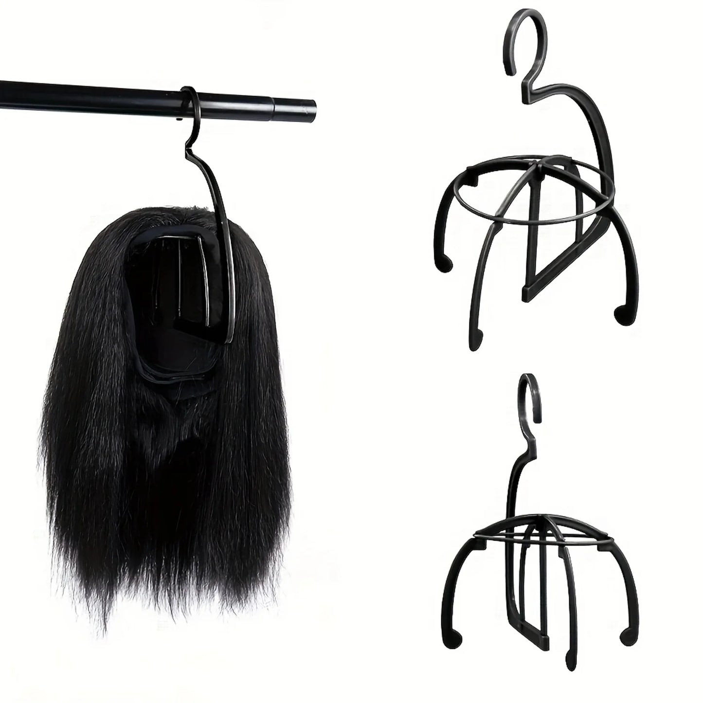 Hanging Wig Display Stand | Portable Wig Holder & Organizer
