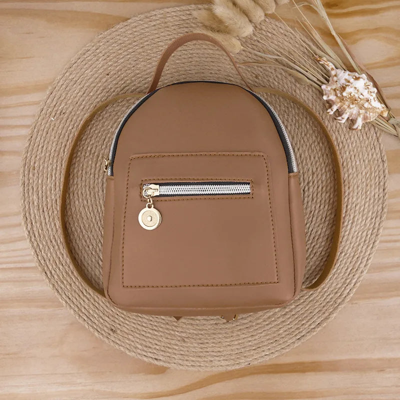 Mini Backpack Cute Casual Daypack Zippered Pockets Crossbody Convertible Bag Women Girl Backpack Peaceful Pleasures Health and Wellness