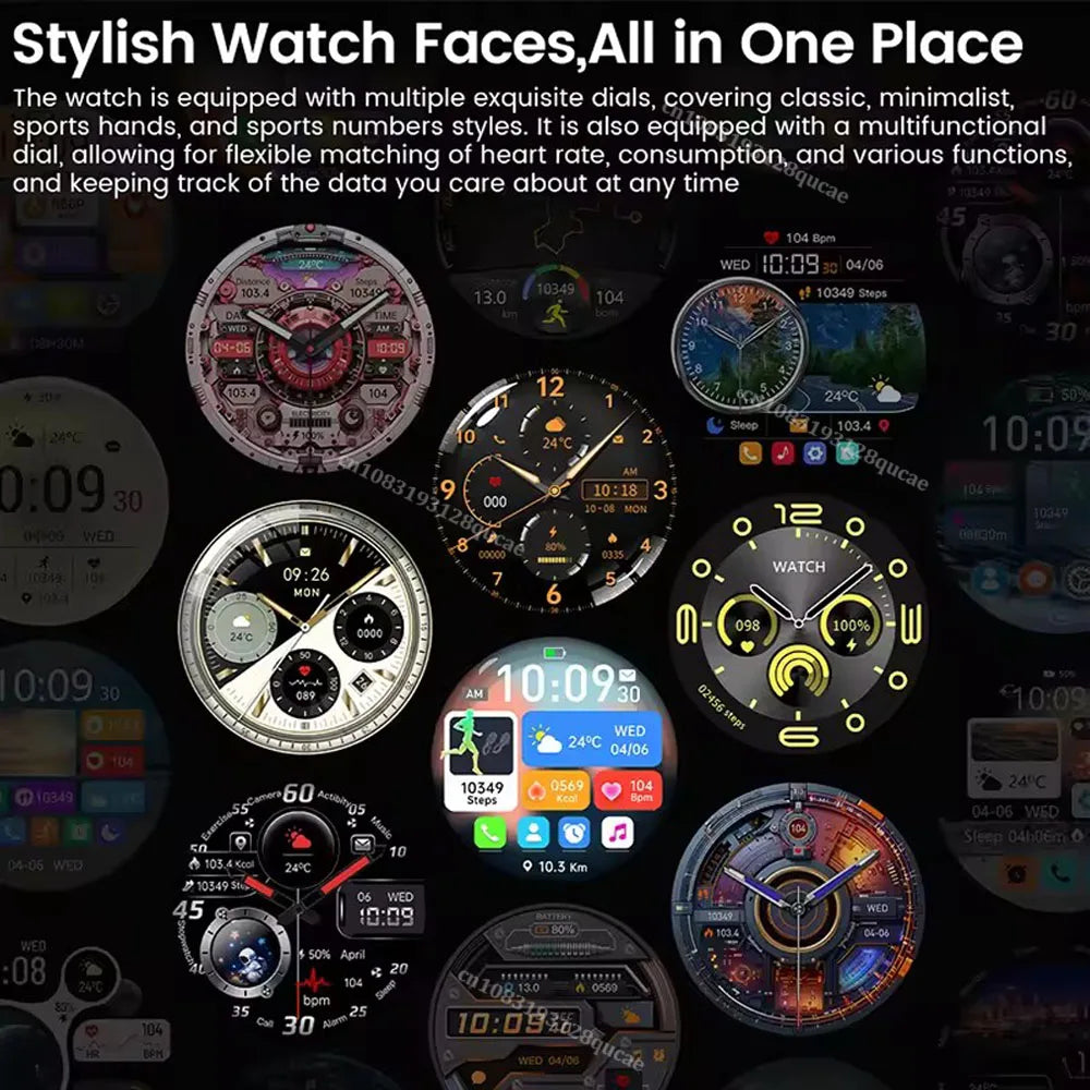 2026 New Smart Watch Men's 1.52 HD Screen Bluetooth Talk Heart Rate Monitor Men Women NFC Outdoor Sport Tracker Smart Watch MA27 Peaceful Pleasures Health and Wellness