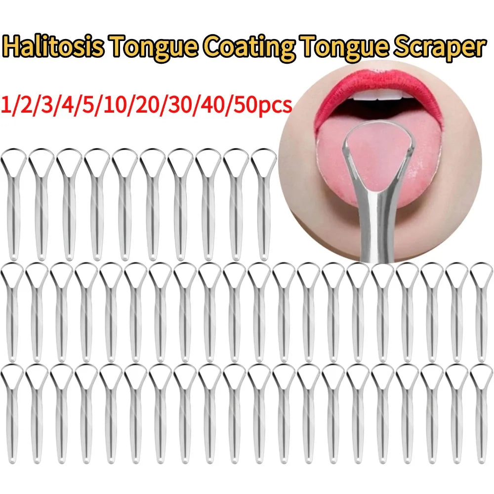 Stainless Steel Tongue Scraper – Reusable Fresh Breath Tool