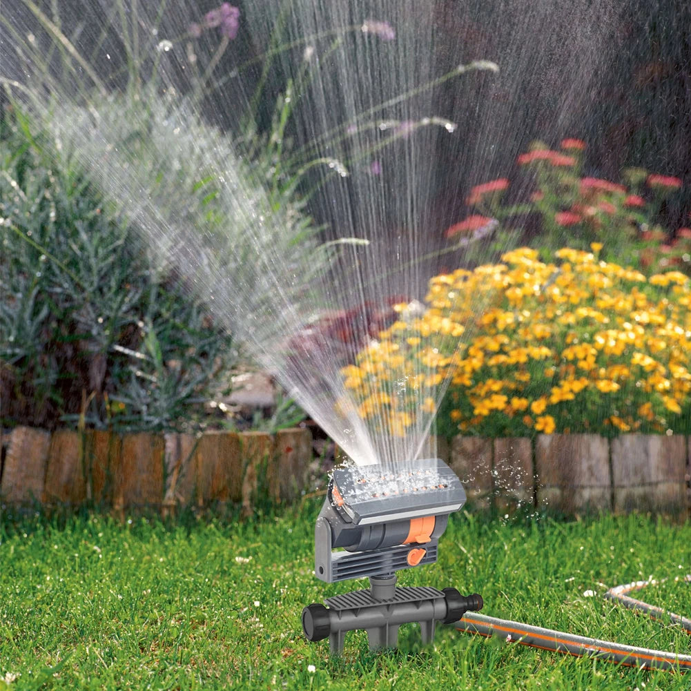 Oscillating Garden Sprinkler 16 Nozzles | Adjustable Lawn Sprayer