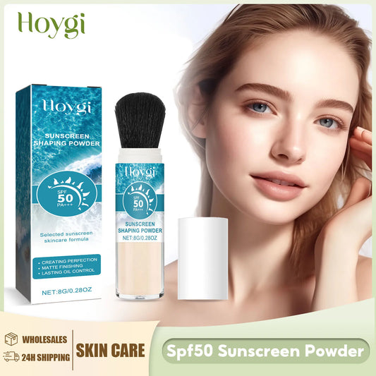 SPF50 Sunscreen Loose Powder Covering Pore Oil Control Translucent Matte Sunblock Waterproof Full Coverage Makeup Setting Powder Peaceful Pleasures Health and Wellness