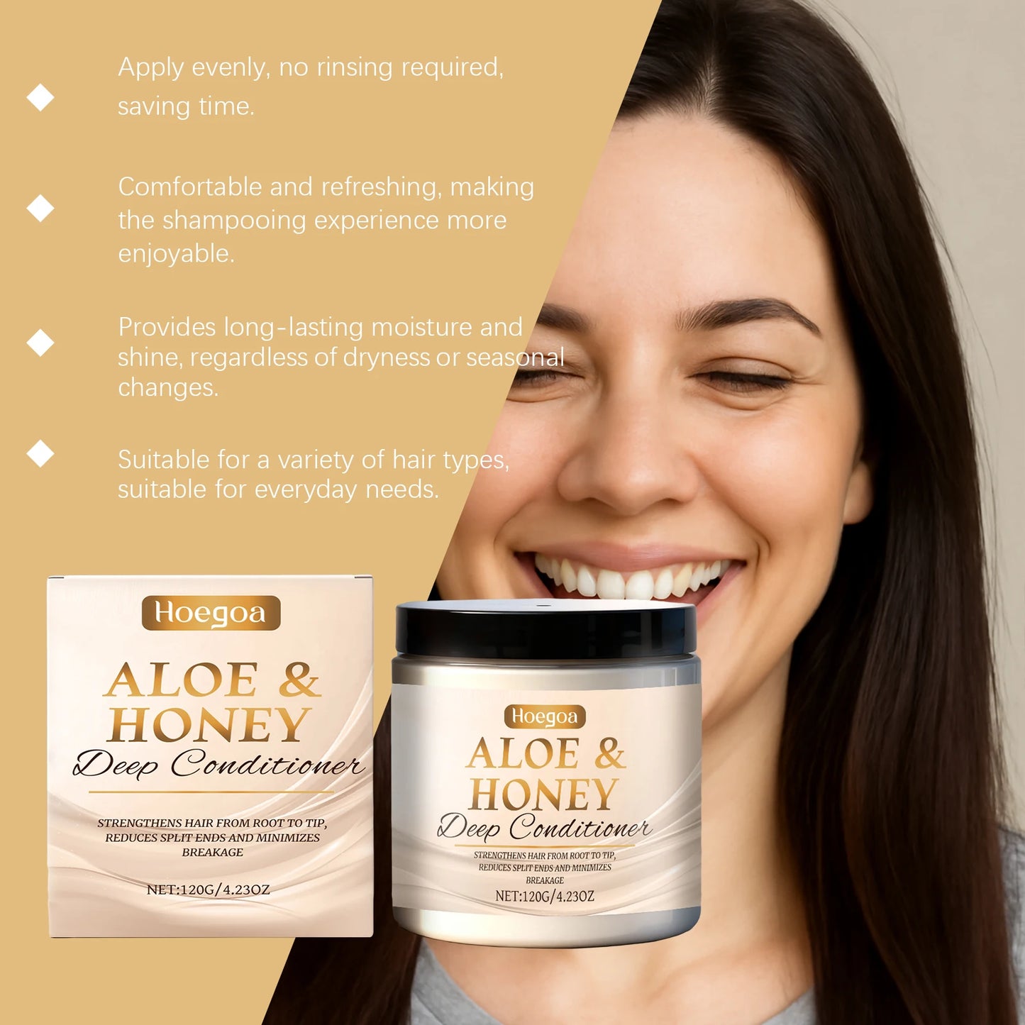 Honey Conditioner – Moisturizing, Volumizing & Shiny Hair