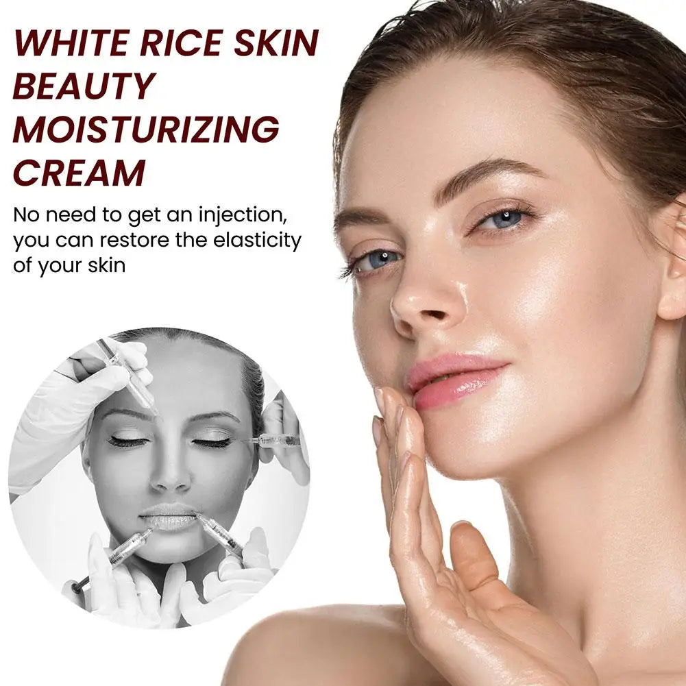 White Rice Essence Brightening Face Cream 30g – Lightweight Moisturizer for All Skin Types Peaceful Pleasures Health and Wellness