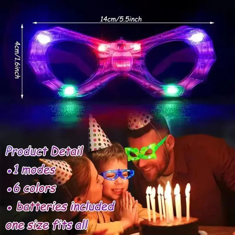 LED Glow in the Dark Glasses Bulk – Party Favors Kids & Adults