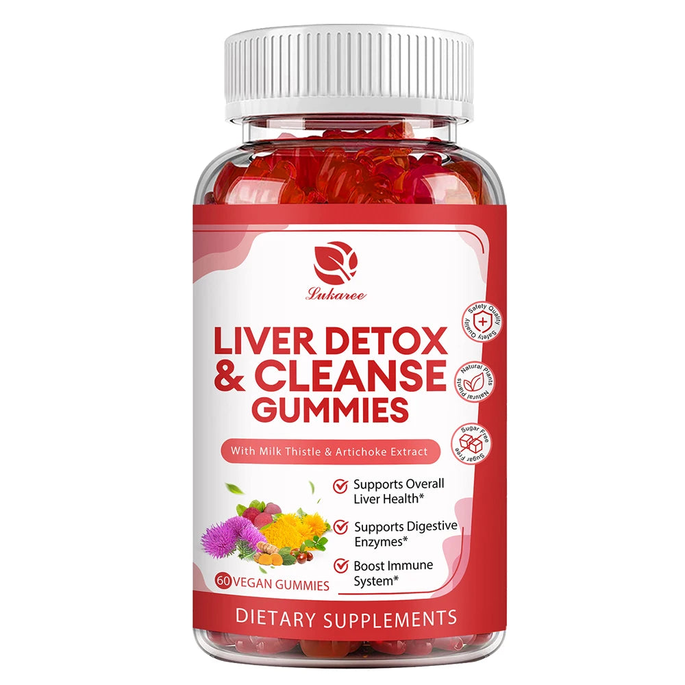 Milk Thistle Extract Gummies – Liver & Detox Support 60ct Peaceful Pleasures Health and Wellness 60pcs 1bottle United States