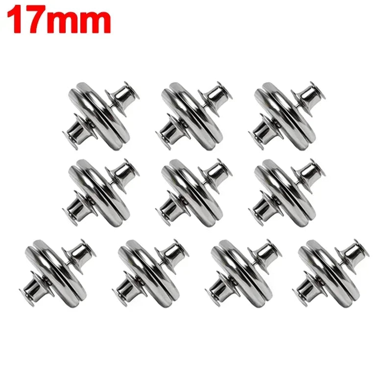 1-10Pairs Curtain Magnetic Button Nail Free Detachable Window Curtain Close Magnet Buckle Adjustment Curtain Clip Accessories Peaceful Pleasures Health and Wellness 17mm 5 Pairs